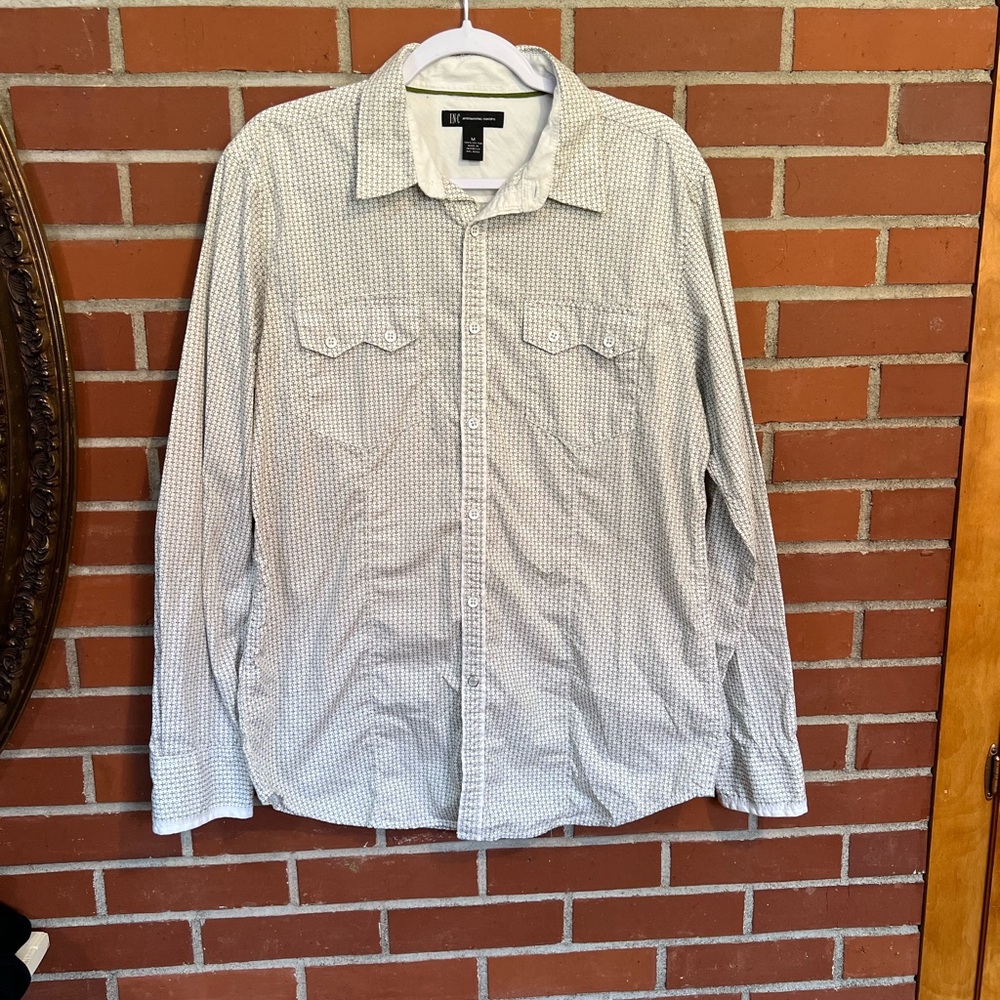 Men'sButton-Up Shirt INC brand.